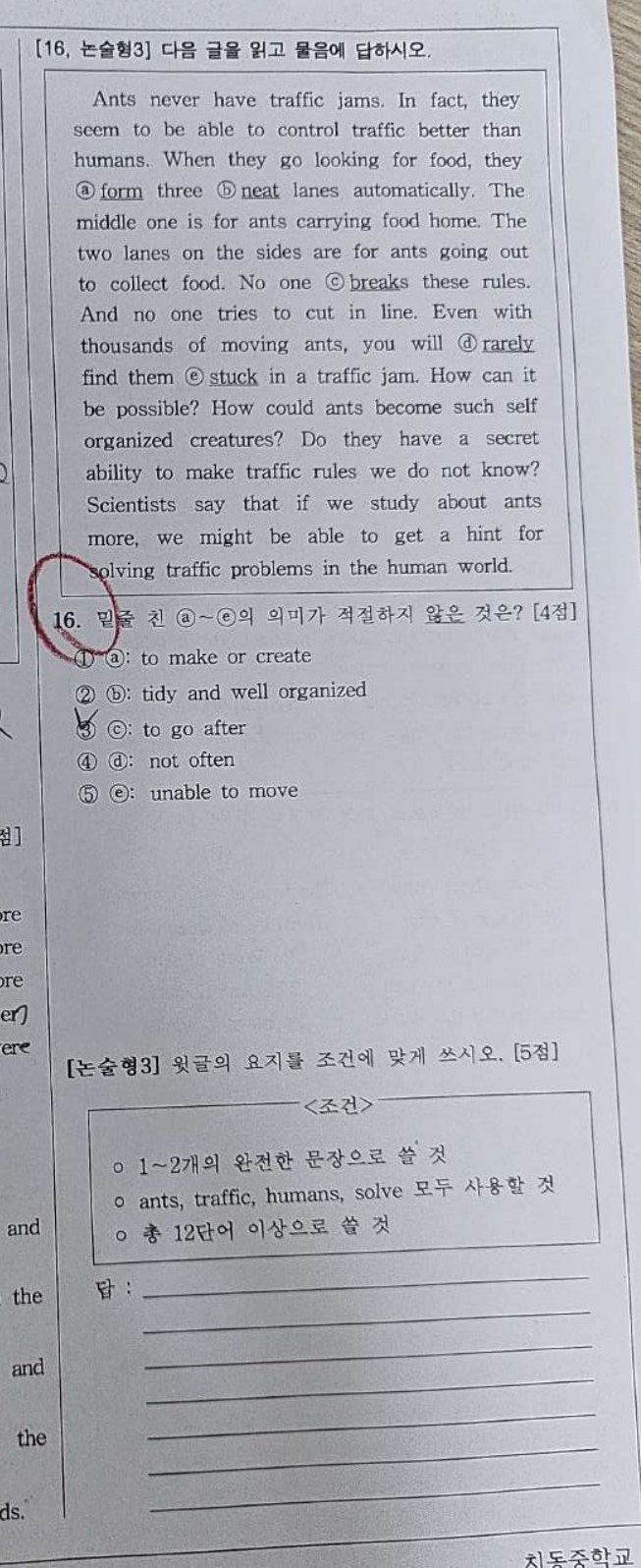 논술형 3번 문항